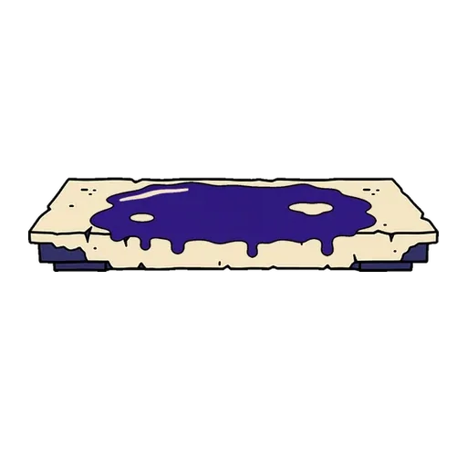Parchment platform with slime overlay assembled from platform parts